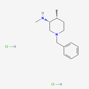molecular formula C14H24Cl2N2 B591680 (3R,4R)-1-Benzyl-N,4-dimethylpiperidin-3-amine dihydrochloride CAS No. 1062580-52-2