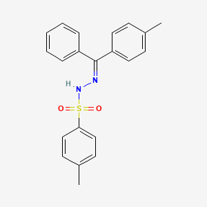 molecular formula C21H20N2O2S B5916844 4-methyl-N'-[(4-methylphenyl)(phenyl)methylene]benzenesulfonohydrazide 