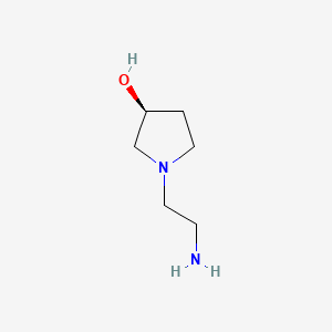 molecular formula C6H14N2O B591685 (S)-1-(2-氨基乙基)吡咯烷-3-醇 CAS No. 540787-75-5