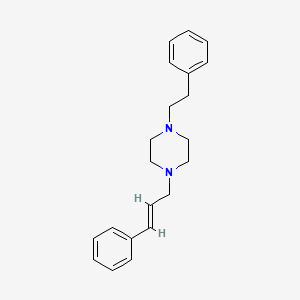 molecular formula C21H26N2 B5916862 1-(2-phenylethyl)-4-(3-phenyl-2-propen-1-yl)piperazine 