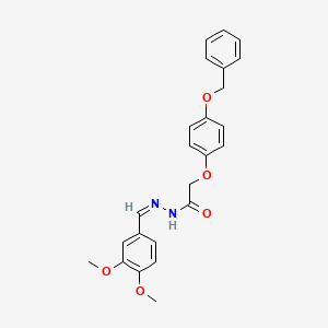 molecular formula C24H24N2O5 B5916905 2-[4-(benzyloxy)phenoxy]-N'-(3,4-dimethoxybenzylidene)acetohydrazide 