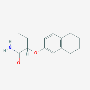 molecular formula C14H19NO2 B5916911 2-(5,6,7,8-tetrahydro-2-naphthalenyloxy)butanamide 