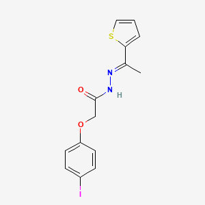 molecular formula C14H13IN2O2S B5916930 2-(4-iodophenoxy)-N'-[1-(2-thienyl)ethylidene]acetohydrazide 