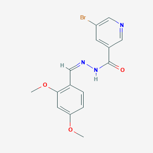 molecular formula C15H14BrN3O3 B5916961 5-bromo-N'-(2,4-dimethoxybenzylidene)nicotinohydrazide 