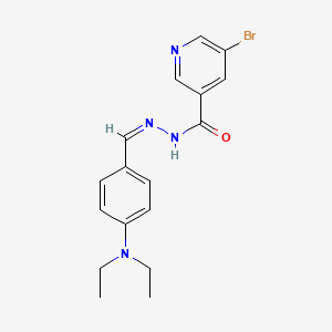 molecular formula C17H19BrN4O B5916965 5-bromo-N'-[4-(diethylamino)benzylidene]nicotinohydrazide 