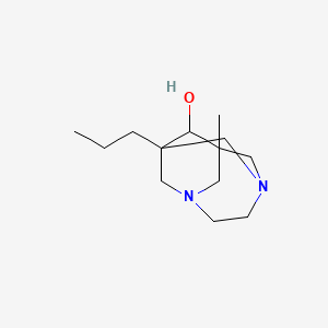 molecular formula C13H24N2O B5917006 1-methyl-8-propyl-3,6-diazatricyclo[4.3.1.1~3,8~]undecan-9-ol 