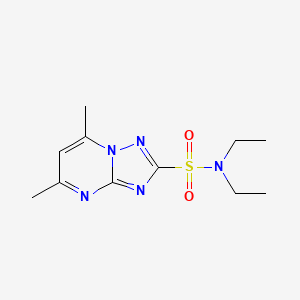 molecular formula C11H17N5O2S B5917021 N,N-diethyl-5,7-dimethyl[1,2,4]triazolo[1,5-a]pyrimidine-2-sulfonamide 