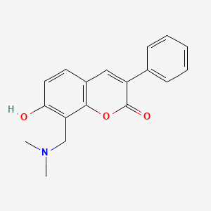 molecular formula C18H17NO3 B5917047 8-[(dimethylamino)methyl]-7-hydroxy-3-phenyl-2H-chromen-2-one 