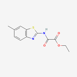molecular formula C12H12N2O3S B5917064 ethyl [(6-methyl-1,3-benzothiazol-2-yl)amino](oxo)acetate CAS No. 84761-93-3
