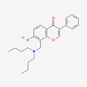 molecular formula C24H29NO3 B5917106 8-[(dibutylamino)methyl]-7-hydroxy-3-phenyl-4H-chromen-4-one 
