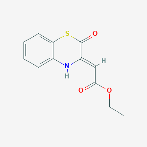 ethyl (2-oxo-2H-1,4-benzothiazin-3(4H)-ylidene)acetate