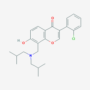 molecular formula C24H28ClNO3 B5917114 3-(2-chlorophenyl)-8-[(diisobutylamino)methyl]-7-hydroxy-4H-chromen-4-one CAS No. 431074-73-6