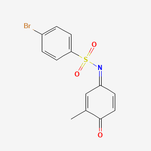 molecular formula C13H10BrNO3S B5917173 4-bromo-N-(3-methyl-4-oxo-2,5-cyclohexadien-1-ylidene)benzenesulfonamide 