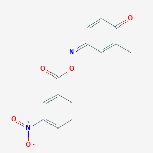 molecular formula C14H10N2O5 B5917178 2-methylbenzo-1,4-quinone 4-[O-(3-nitrobenzoyl)oxime] 
