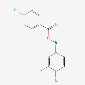 molecular formula C14H10ClNO3 B5917182 2-methylbenzo-1,4-quinone 4-[O-(4-chlorobenzoyl)oxime] 