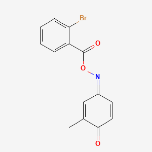 molecular formula C14H10BrNO3 B5917188 2-methylbenzo-1,4-quinone 4-[O-(2-bromobenzoyl)oxime] 