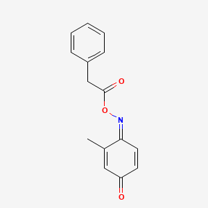 molecular formula C15H13NO3 B5917196 2-methylbenzo-1,4-quinone 1-[O-(2-phenylacetyl)oxime] 