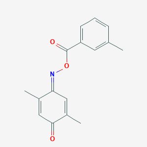 molecular formula C16H15NO3 B5917199 2,5-dimethylbenzo-1,4-quinone O-(3-methylbenzoyl)oxime 