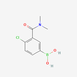 molecular formula C9H11BClNO3 B591720 (4-氯-3-(二甲基氨基)苯基)硼酸 CAS No. 871332-76-2