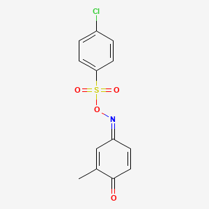 molecular formula C13H10ClNO4S B5917210 4-({[(4-chlorophenyl)sulfonyl]oxy}imino)-2-methyl-2,5-cyclohexadien-1-one 