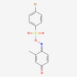 molecular formula C13H10BrNO4S B5917218 4-({[(4-bromophenyl)sulfonyl]oxy}imino)-3-methyl-2,5-cyclohexadien-1-one 