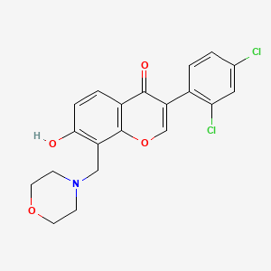 molecular formula C20H17Cl2NO4 B5917236 3-(2,4-dichlorophenyl)-7-hydroxy-8-(4-morpholinylmethyl)-4H-chromen-4-one 