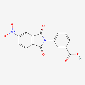 molecular formula C15H8N2O6 B5917246 3-(5-nitro-1,3-dioxo-1,3-dihydro-2H-isoindol-2-yl)benzoic acid 