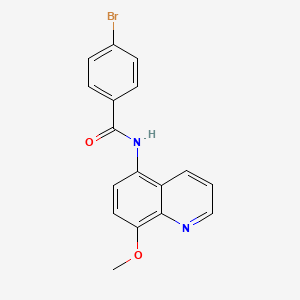 4-bromo-N-(8-methoxy-5-quinolinyl)benzamide