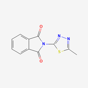 molecular formula C11H7N3O2S B5917267 2-(5-methyl-1,3,4-thiadiazol-2-yl)-1H-isoindole-1,3(2H)-dione 