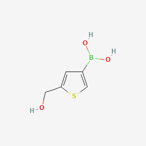 molecular formula C5H7BO3S B591728 (5-(Hydroxymethyl)thiophen-3-yl)boronic acid CAS No. 1268683-45-9