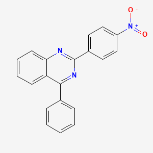 molecular formula C20H13N3O2 B5917288 2-(4-硝基苯基)-4-苯基喹唑啉 