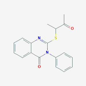 molecular formula C18H16N2O2S B5917308 2-[(1-methyl-2-oxopropyl)thio]-3-phenyl-4(3H)-quinazolinone 