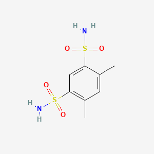 molecular formula C8H12N2O4S2 B5917319 4,6-dimethyl-1,3-benzenedisulfonamide 