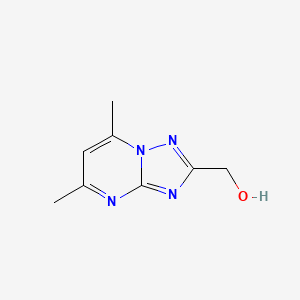 molecular formula C8H10N4O B591734 (5,7-Dimethyl-[1,2,4]triazolo[1,5-a]pyrimidin-2-yl)methanol CAS No. 54535-00-1