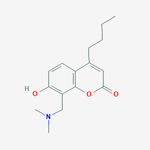 molecular formula C16H21NO3 B5917349 4-butyl-8-[(dimethylamino)methyl]-7-hydroxy-2H-chromen-2-one 