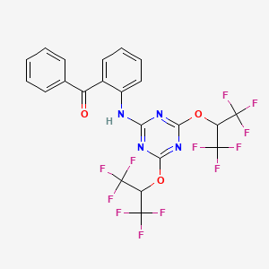 1,3,5-Triazine, 2-(2-benzoylphenylamino)-4,6-bis(2,2,2-trifluoro-1-trifluoromethylethoxy)-