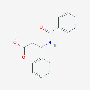 molecular formula C17H17NO3 B5917389 methyl 3-(benzoylamino)-3-phenylpropanoate 
