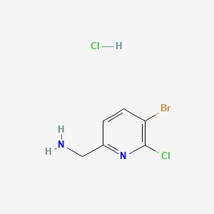 molecular formula C6H7BrCl2N2 B591740 (5-Bromo-6-chloropyridin-2-yl)methanamine hydrochloride CAS No. 1799439-04-5