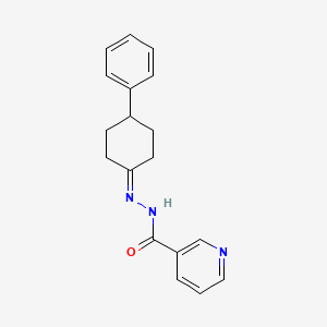 N'-(4-phenylcyclohexylidene)nicotinohydrazide