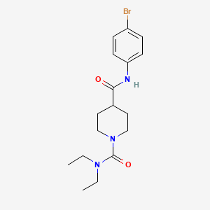 molecular formula C17H24BrN3O2 B5917542 N~4~-(4-bromophenyl)-N~1~,N~1~-diethyl-1,4-piperidinedicarboxamide 