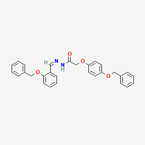 molecular formula C29H26N2O4 B5917551 N'-[2-(benzyloxy)benzylidene]-2-[4-(benzyloxy)phenoxy]acetohydrazide 