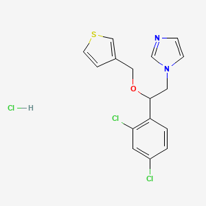 B591757 1-[2-(2,4-Dichlorophenyl)-2-(thiophen-3-ylmethoxy)ethyl]imidazole;hydrochloride CAS No. 61709-33-9