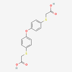 molecular formula C16H14O5S2 B5917594 2,2'-[oxybis(4,1-phenylenethio)]diacetic acid 