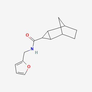 molecular formula C14H17NO2 B5917620 N-(2-furylmethyl)tricyclo[3.2.1.0~2,4~]octane-3-carboxamide 