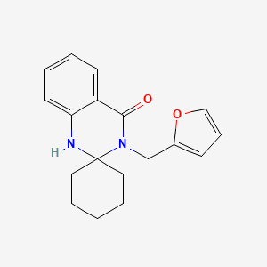 3'-(2-furylmethyl)-1'H-spiro[cyclohexane-1,2'-quinazolin]-4'(3'H)-one