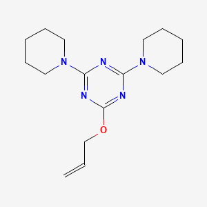 molecular formula C16H25N5O B5917727 2-(allyloxy)-4,6-di-1-piperidinyl-1,3,5-triazine 