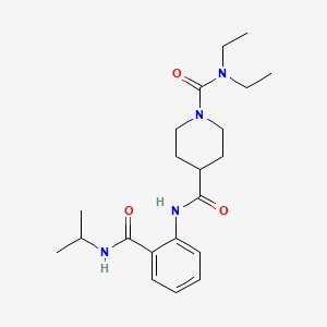 N~1~,N~1~-diethyl-N~4~-{2-[(isopropylamino)carbonyl]phenyl}-1,4-piperidinedicarboxamide