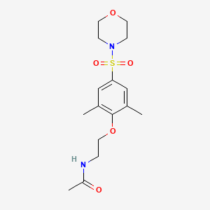 N-{2-[2,6-dimethyl-4-(4-morpholinylsulfonyl)phenoxy]ethyl}acetamide