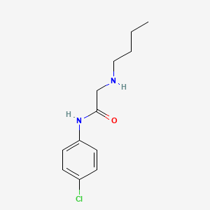 molecular formula C12H17ClN2O B5917755 N~2~-butyl-N~1~-(4-chlorophenyl)glycinamide 