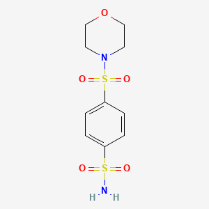 molecular formula C10H14N2O5S2 B5917763 4-(4-morpholinylsulfonyl)benzenesulfonamide CAS No. 55619-44-8